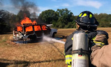 Cochran Firefighters Car Burn Training 2